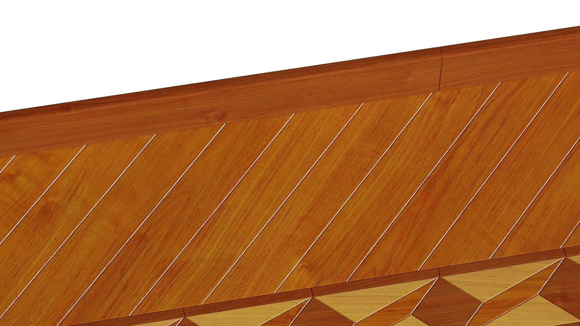 Floor wooden cutting board with embossed pattern 3D model_7