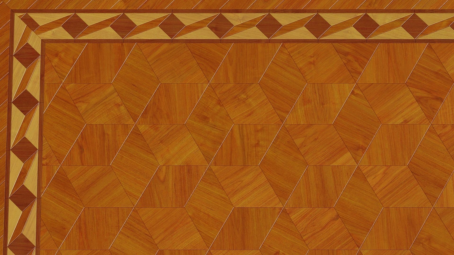 Floor wooden cutting board with embossed pattern 3D model_5