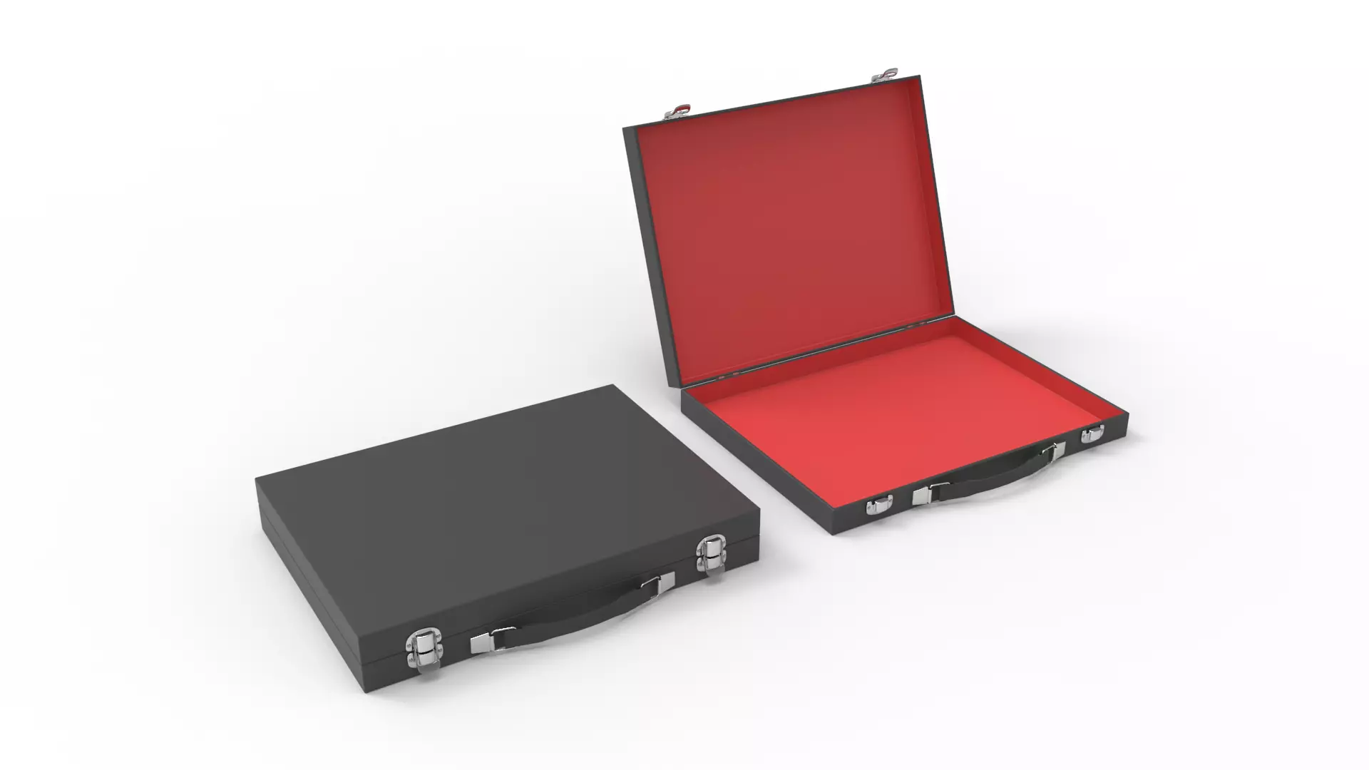 Slim Briefcase 3D model_0