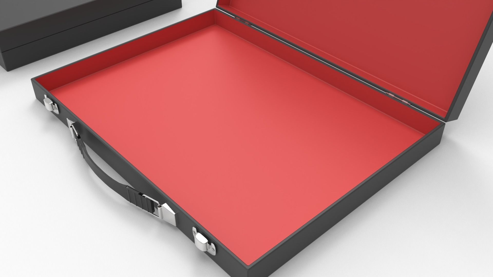 Slim Briefcase 3D model_3