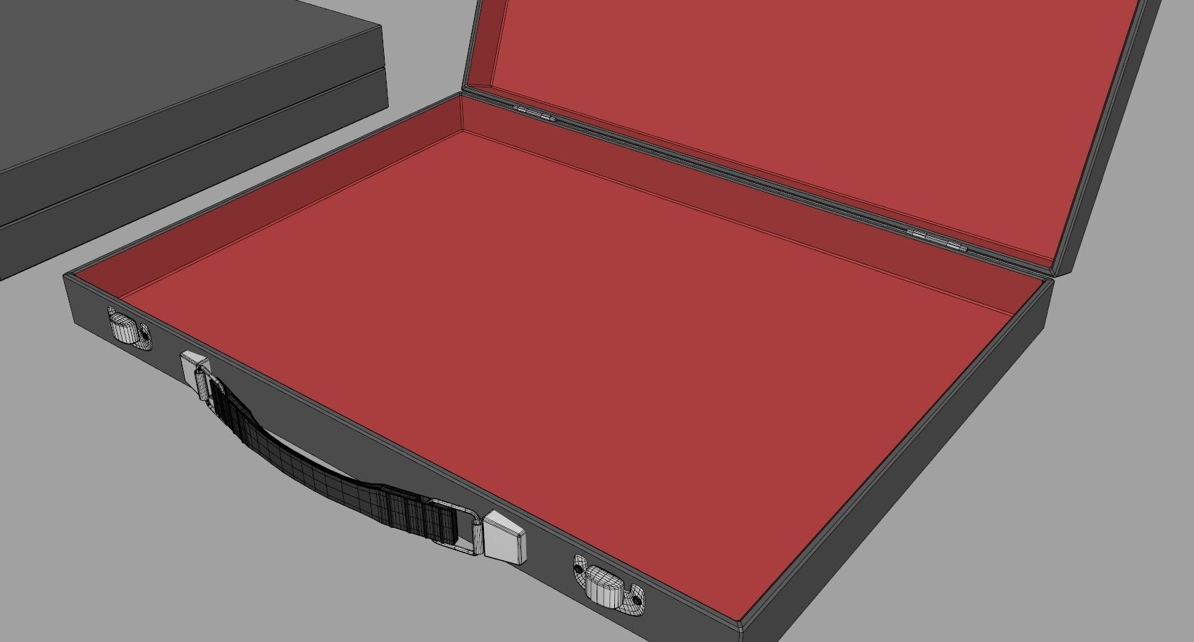 Slim Briefcase 3D model_7
