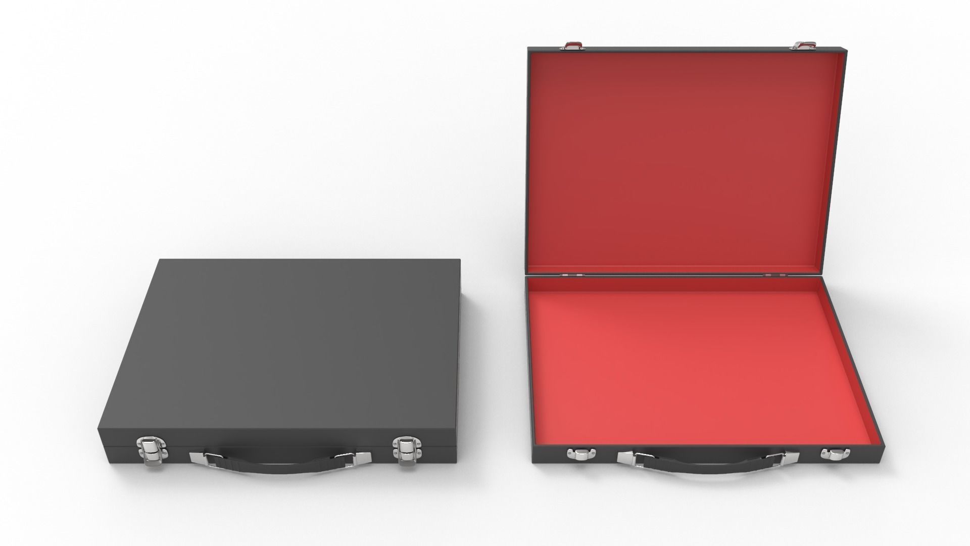 Slim Briefcase 3D model_1