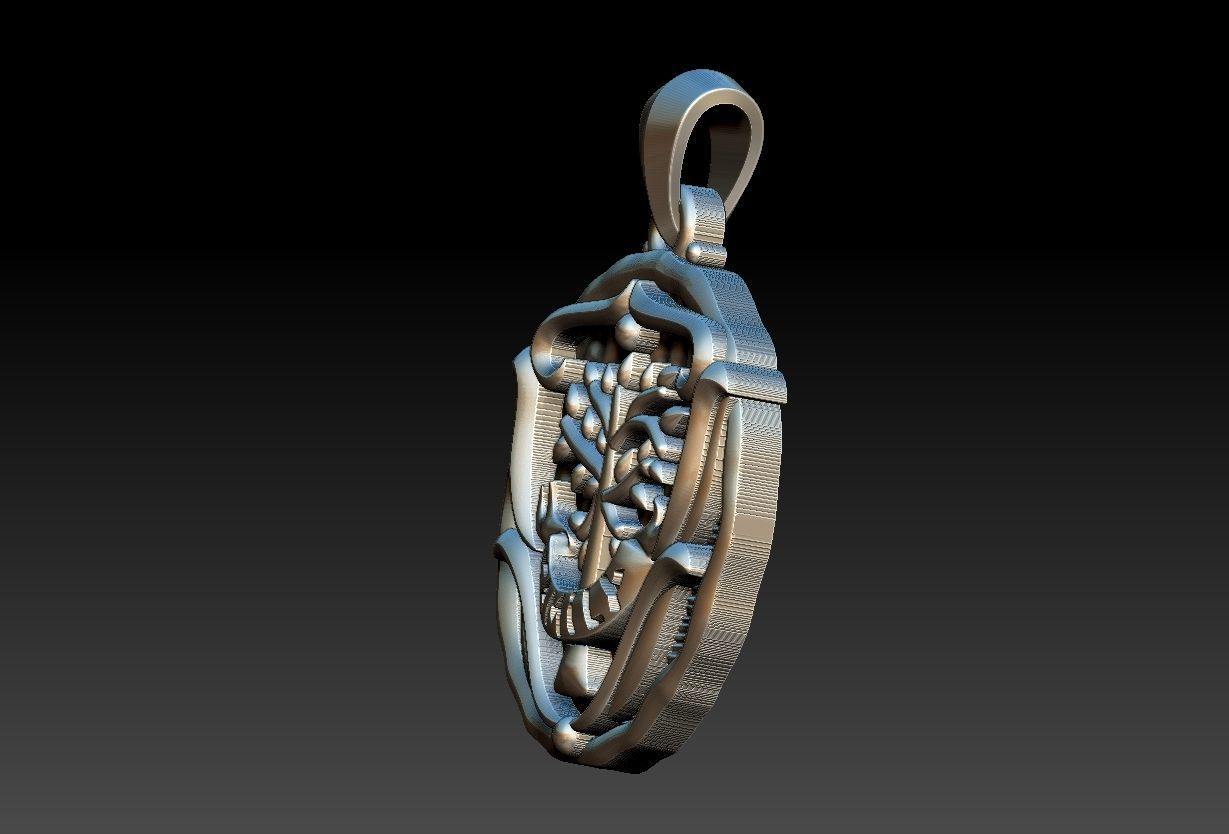 Tree of Life Family Medal 3D print model_3
