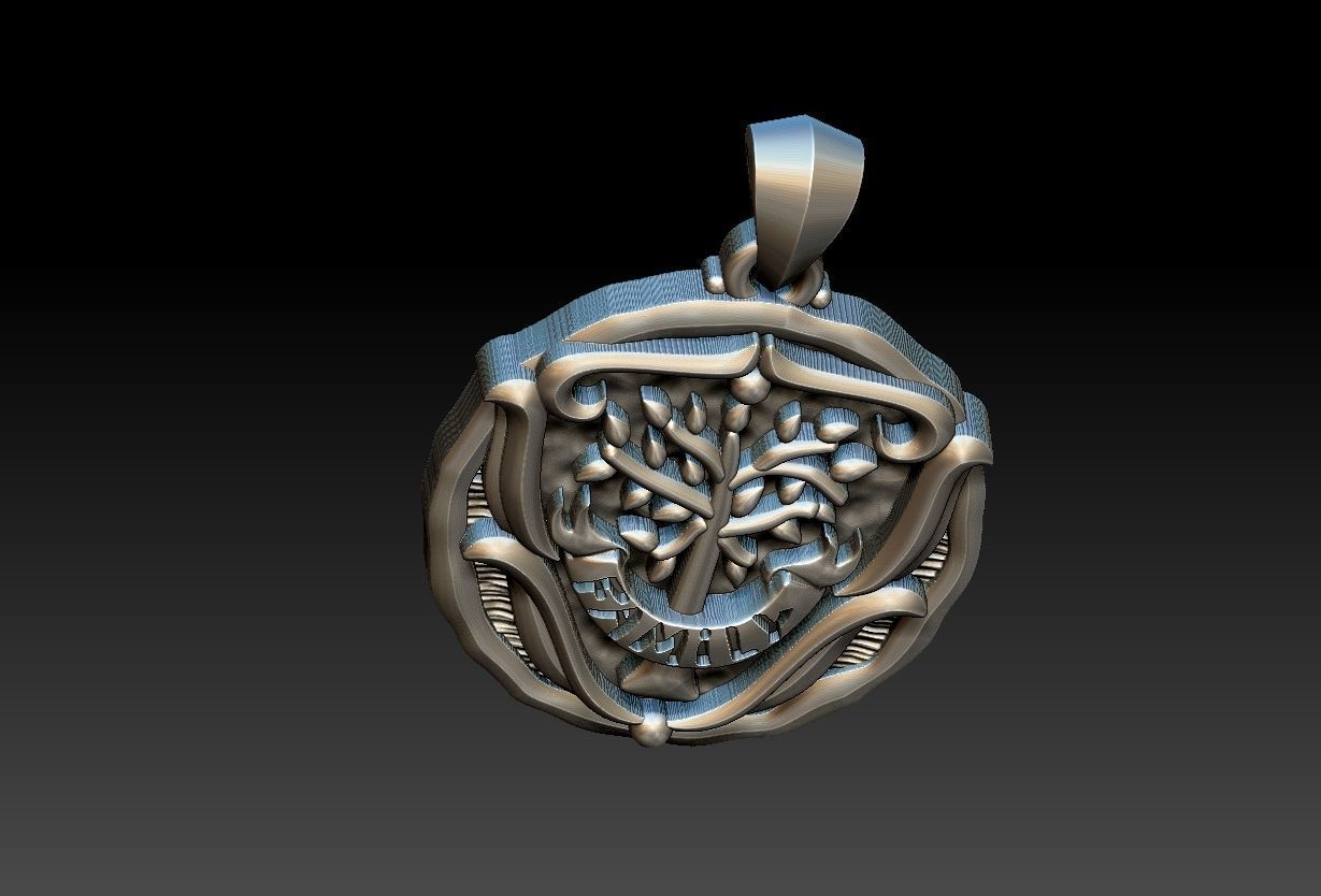 Tree of Life Family Medal 3D print model_11