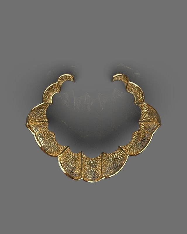 Stylized bracelet 3D print model_5