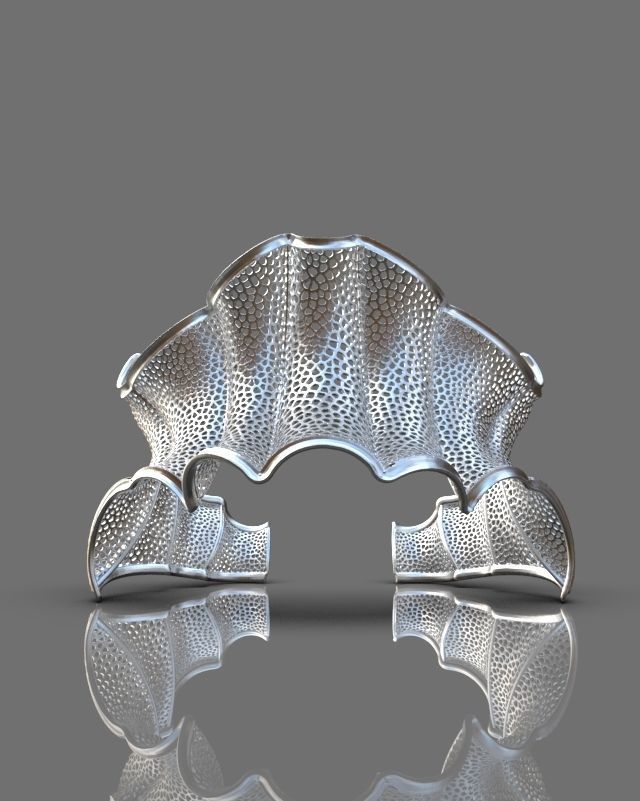 Stylized bracelet 3D print model_2