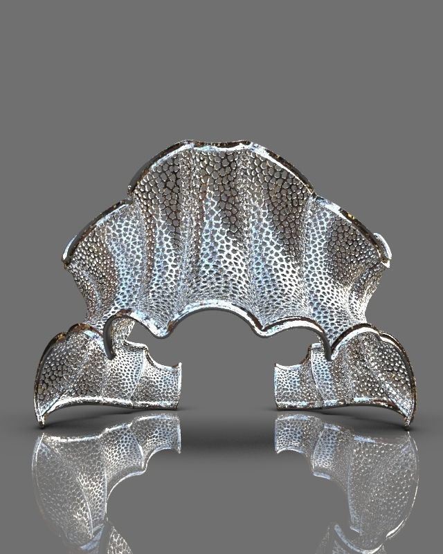 Stylized bracelet 3D print model_8