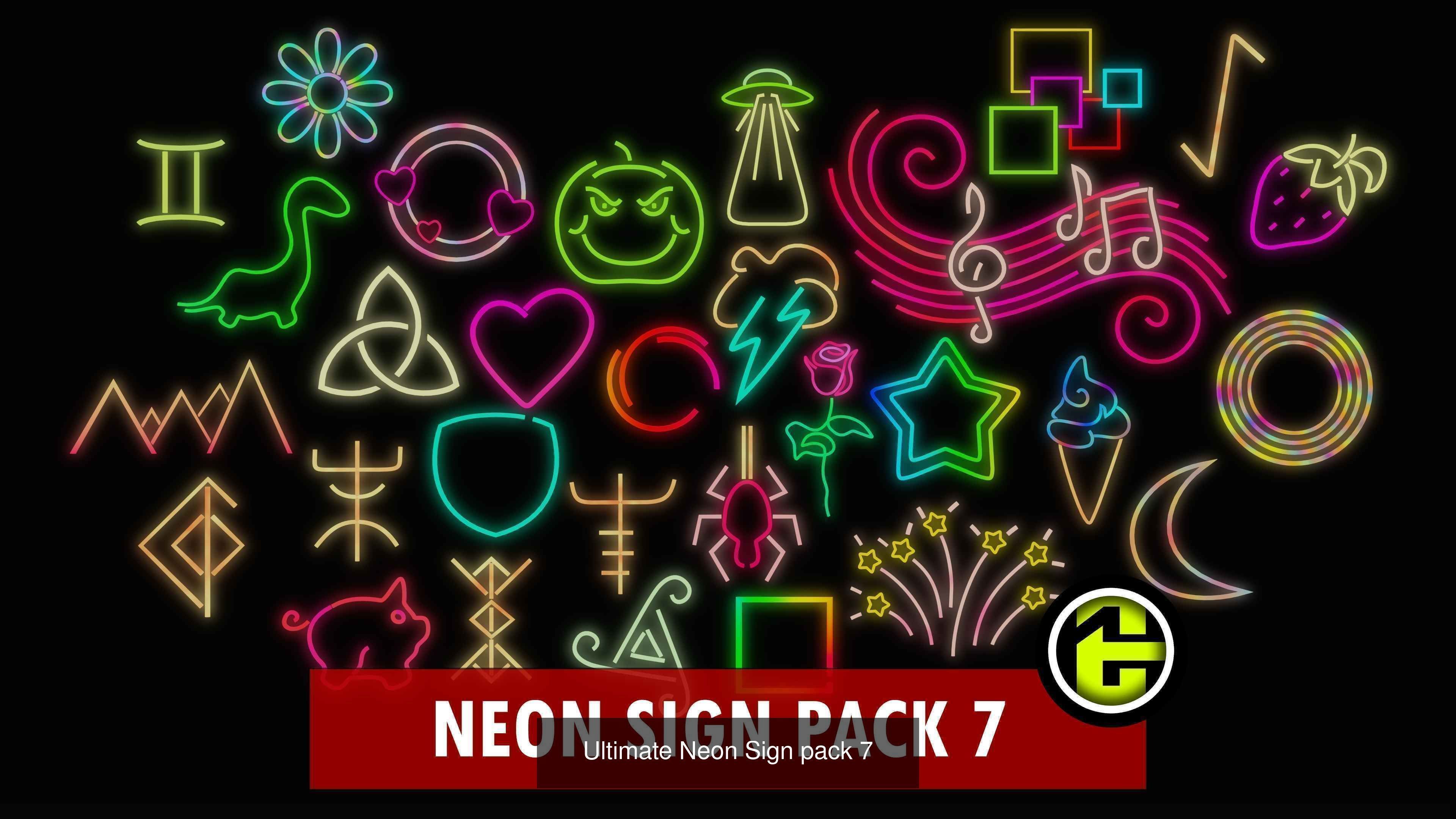 Ultimate Neon Sign Bundle Vol1 - 223 3D Model Collection_7