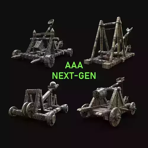 CATAPULT WAR MACHINE SIEGE ENGINE PACK COLLECTION AAA NEXTGEN 