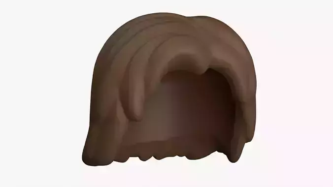 lego detailed man long hair match real object 