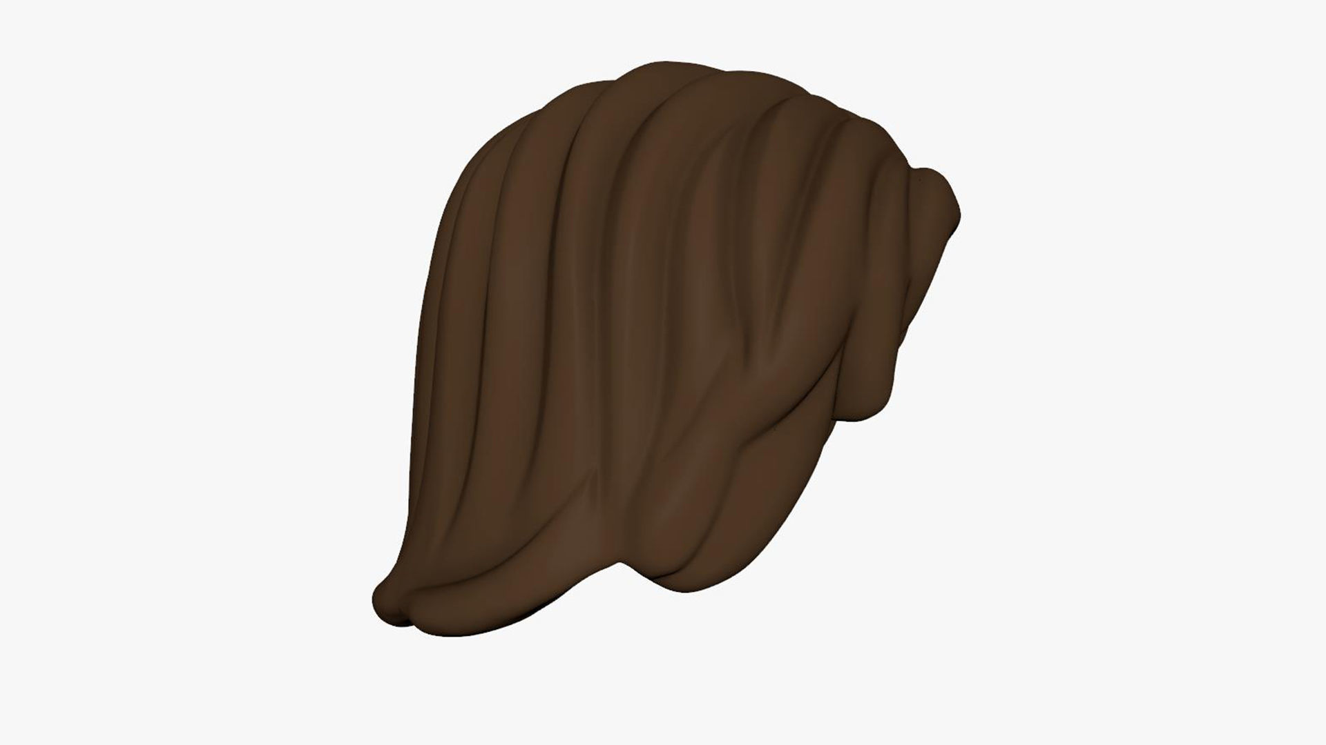 lego detailed man long hair match real object  Low-poly 3D model_1