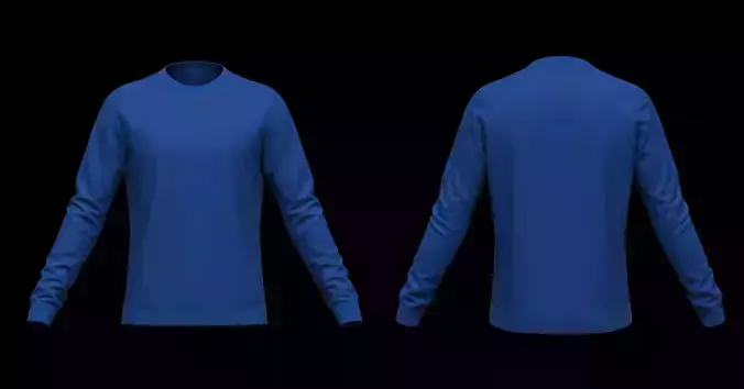 Crew Neck Sweatshirt 3D model