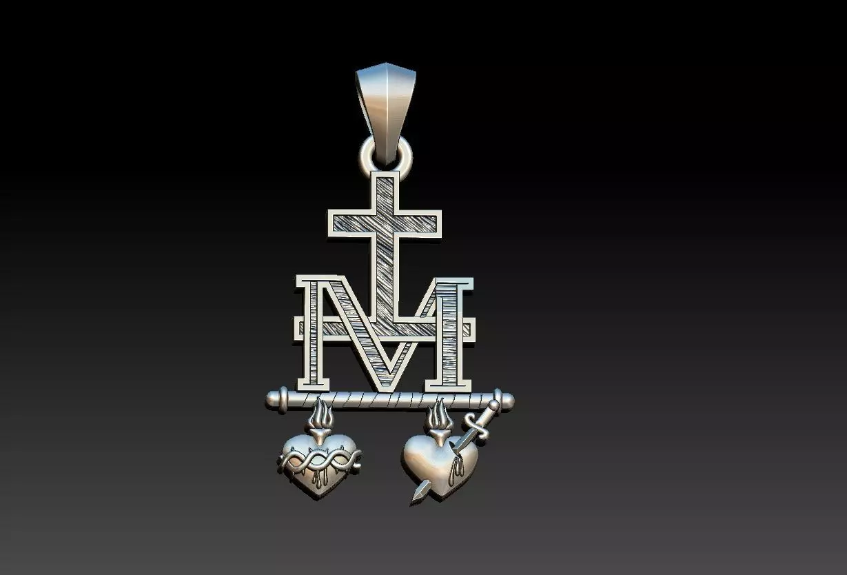 Virgen Milagrosa Senhora das Gracas Symbol 3D print model