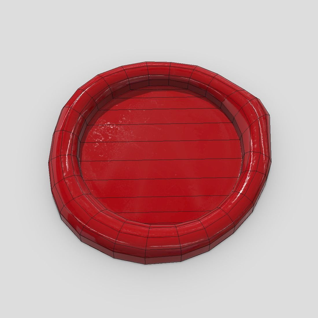 Wax Seal Low-poly 3D model_2