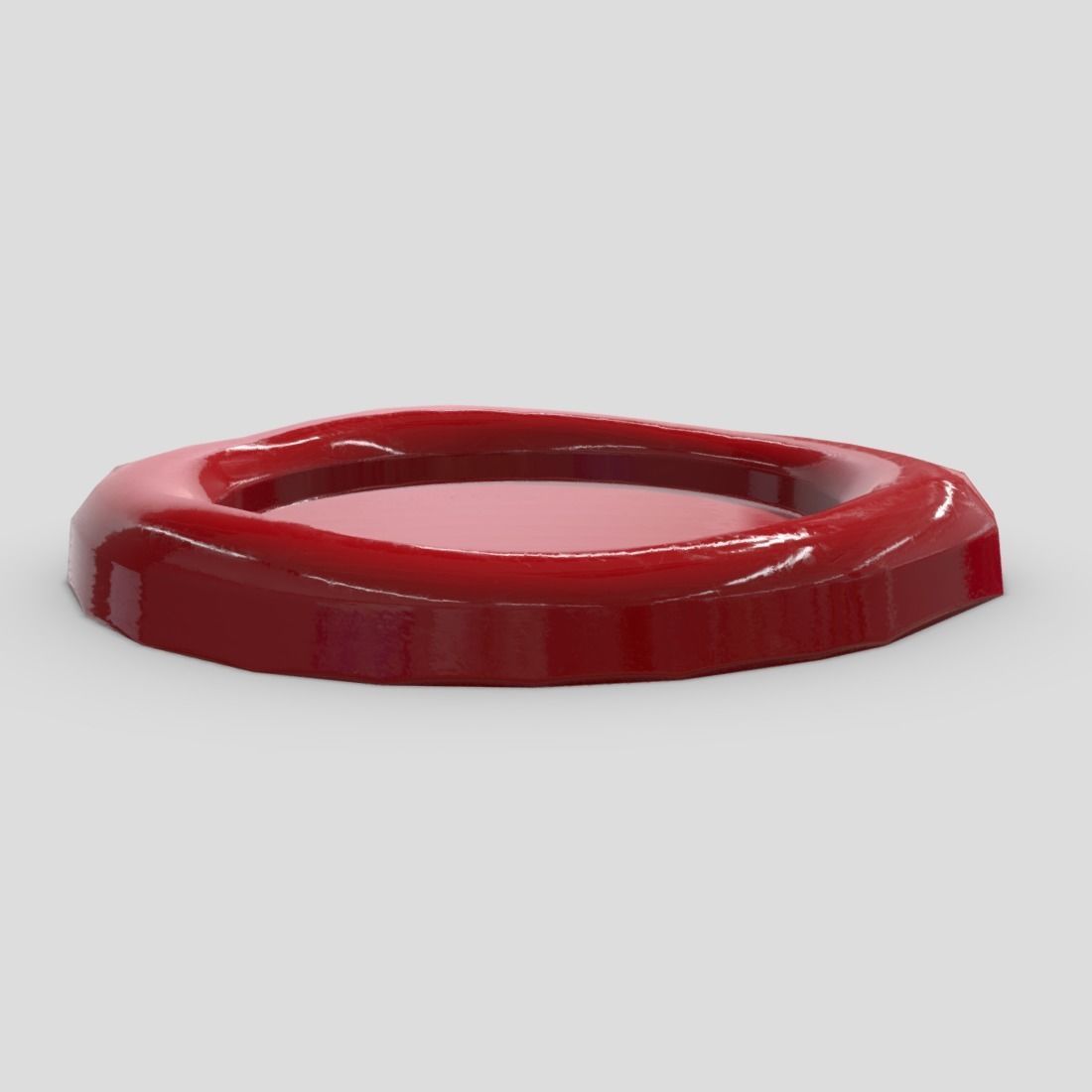 Wax Seal Low-poly 3D model_7