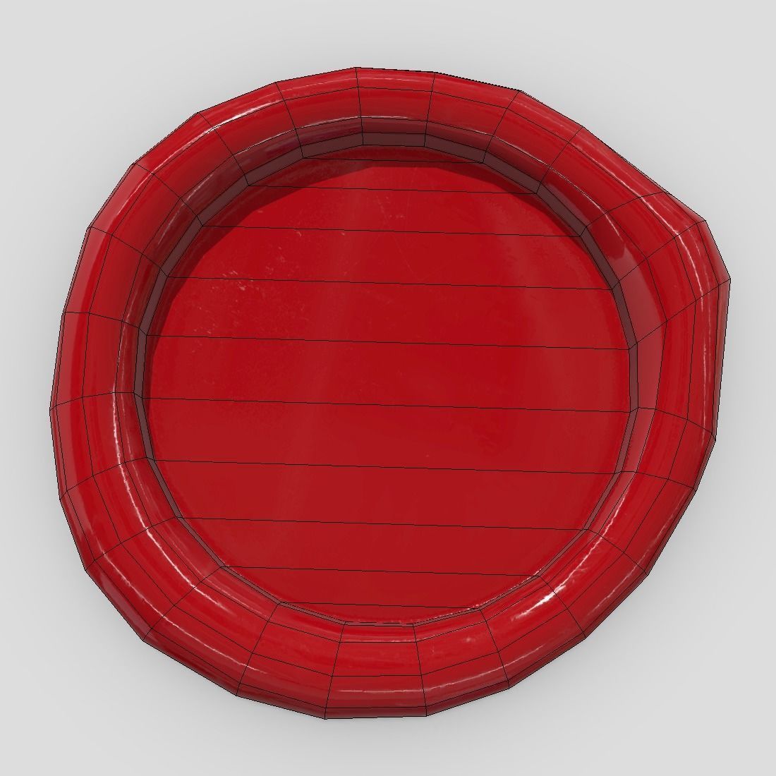 Wax Seal Low-poly 3D model_4