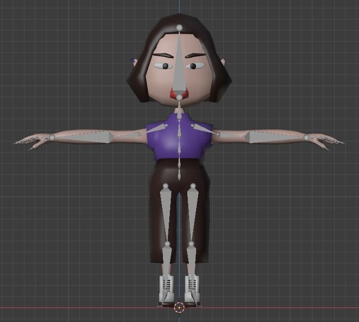 Low poly cartoon characters 1 02 pack 3d model Low-poly 3D model_16