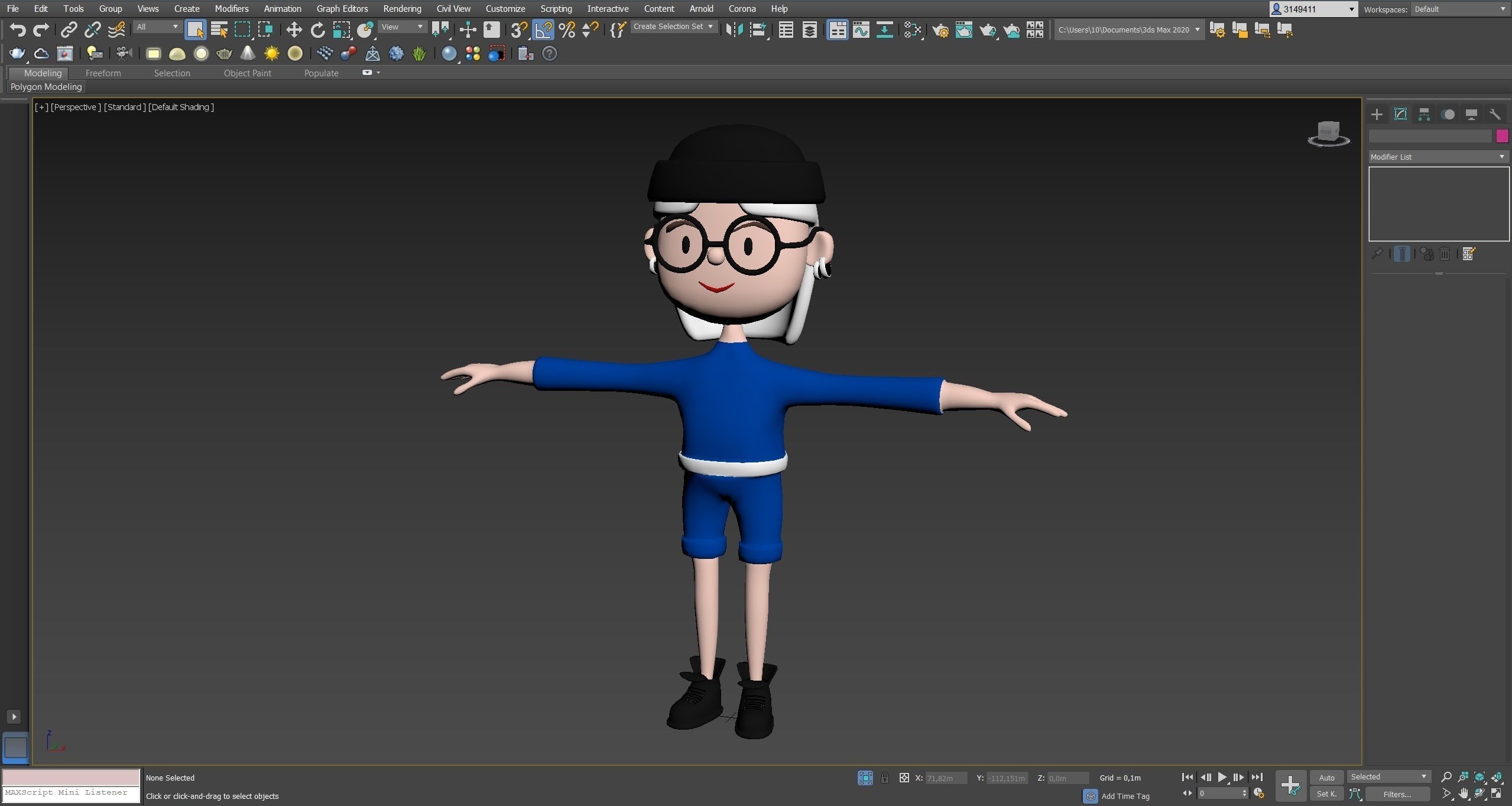 Low poly cartoon characters 1 02 pack 3d model Low-poly 3D model_23