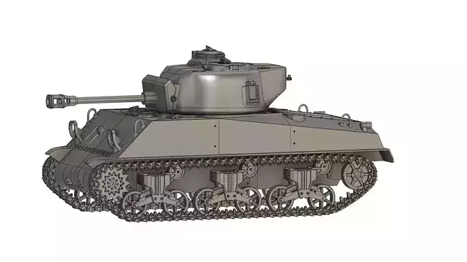 Sherman M4A1 3D print model