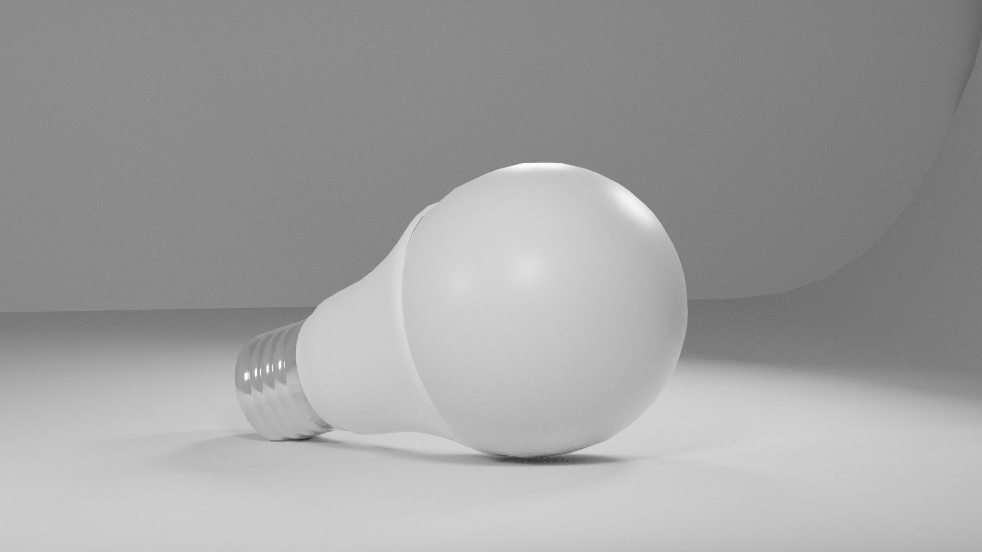 LOW POLY LAMP - low poly lamp led light bulb Free low-poly 3D model_1