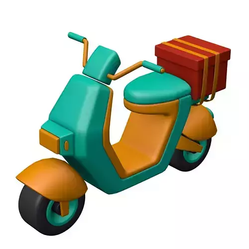 Scooter with gift box