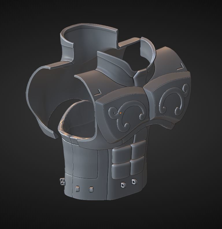 Armadura de Tauro 3D print model_12