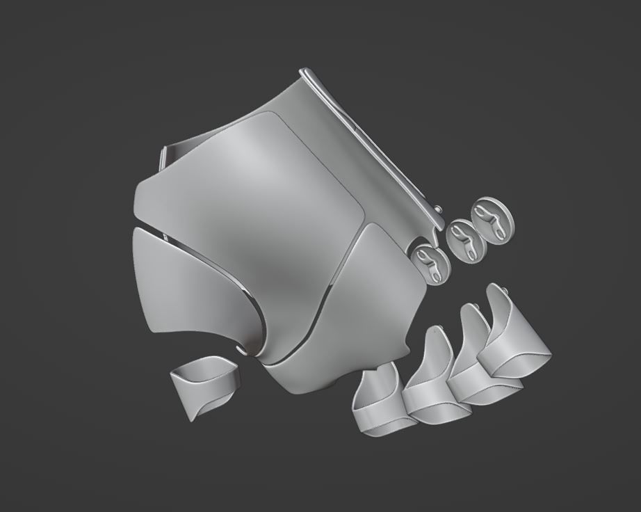 Armadura de Tauro 3D print model_28