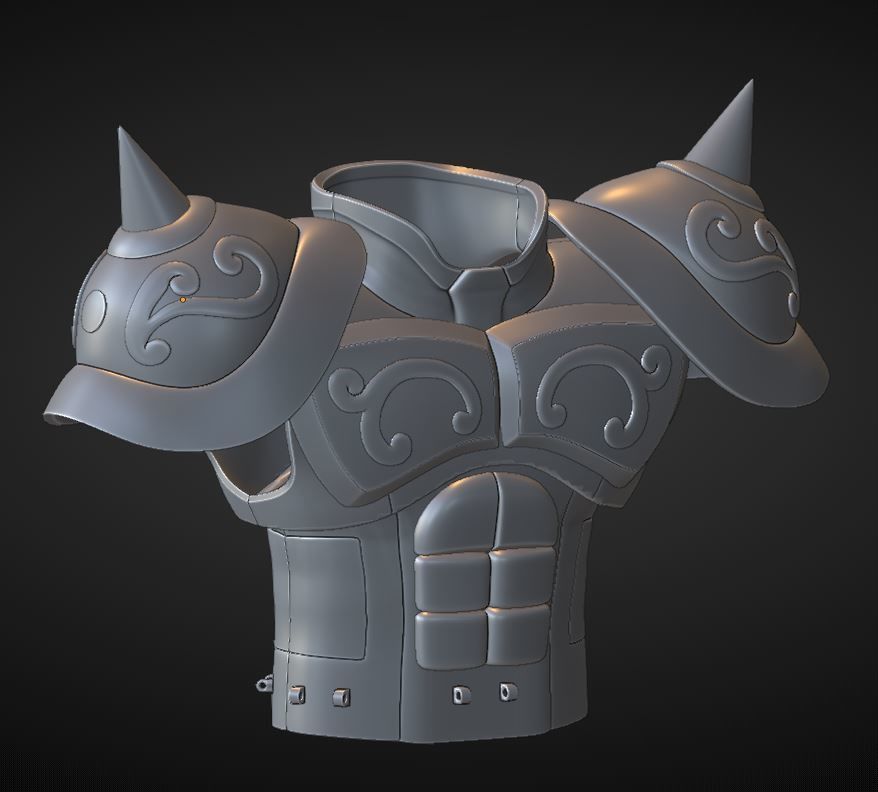 Armadura de Tauro 3D print model_15