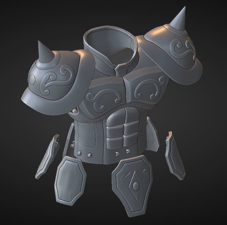 Armadura de Tauro 3D print model_16