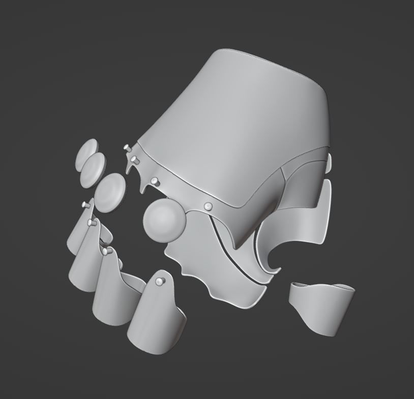 Armadura de Tauro 3D print model_29