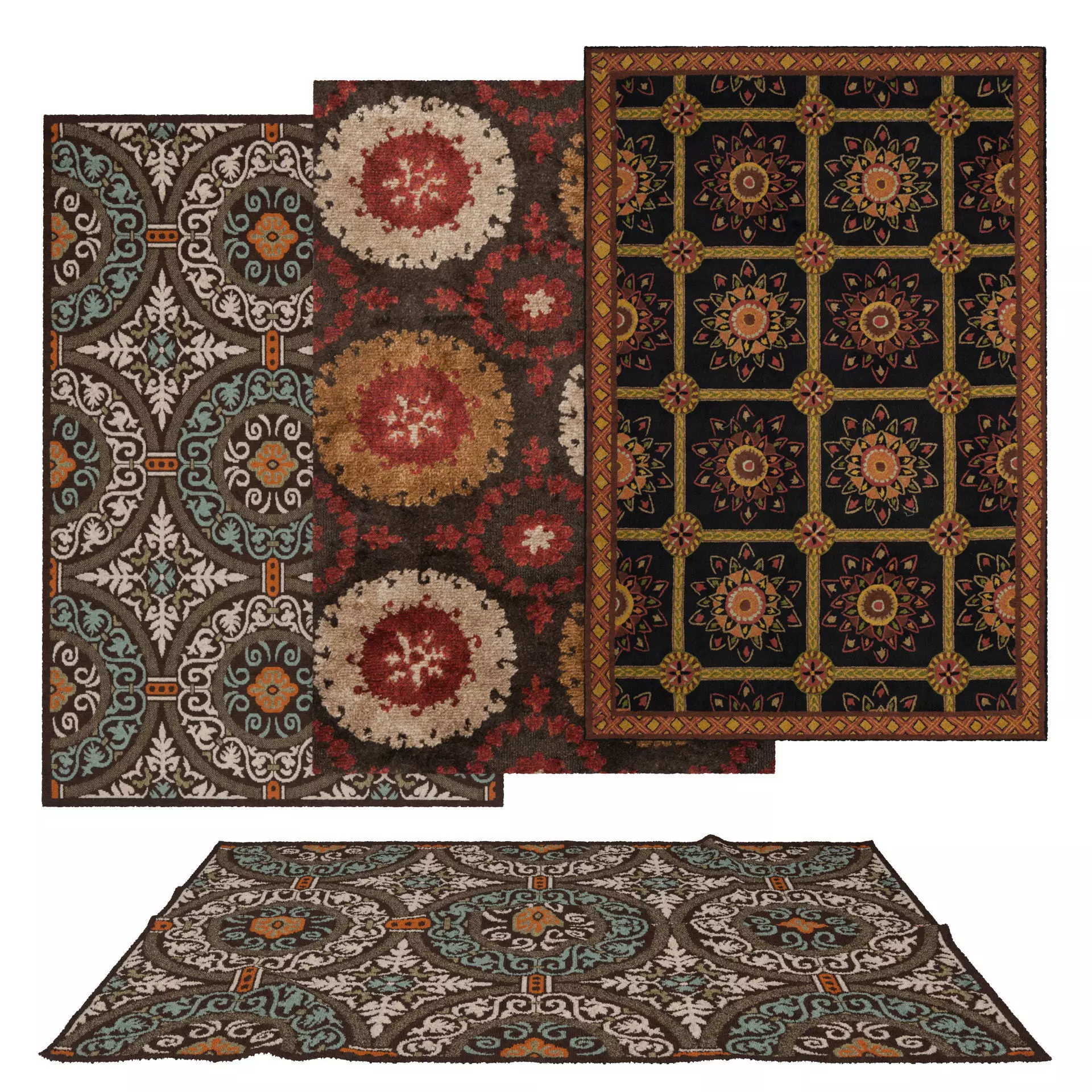 Rugs No 628 Low-poly 3D model