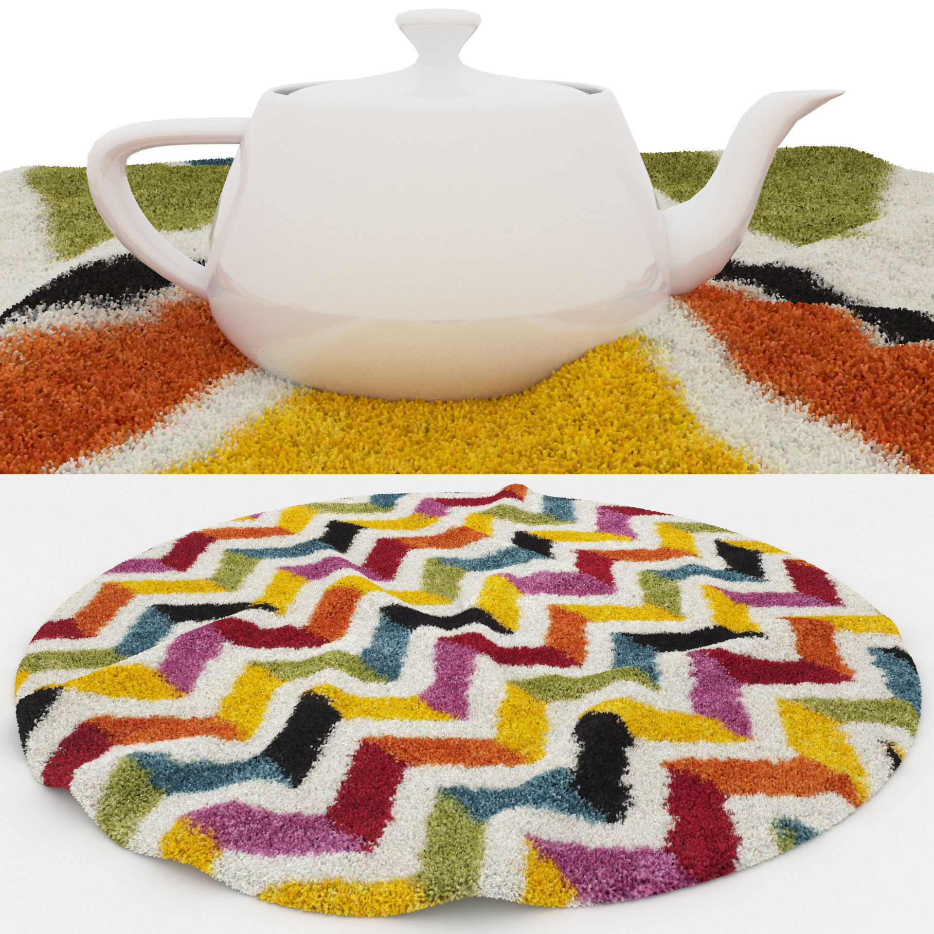 Rugs No 629 Low-poly 3D model_2