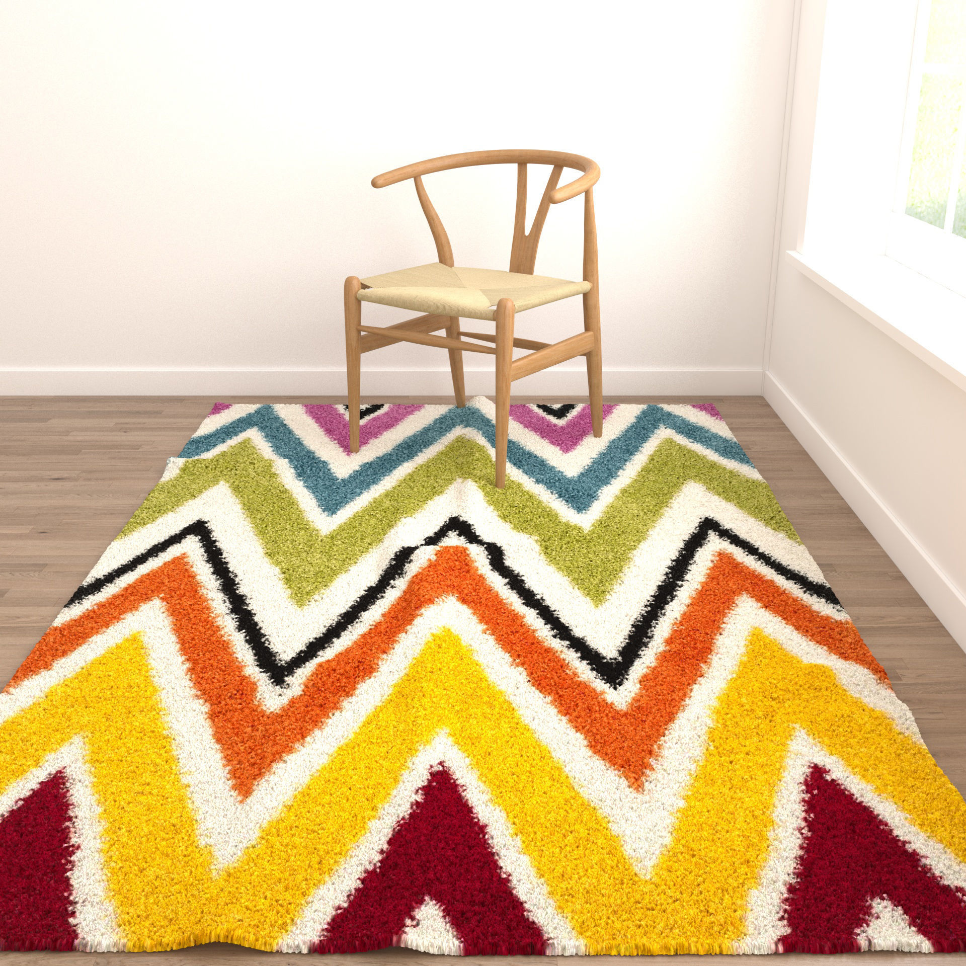 Rugs No 629 Low-poly 3D model_5