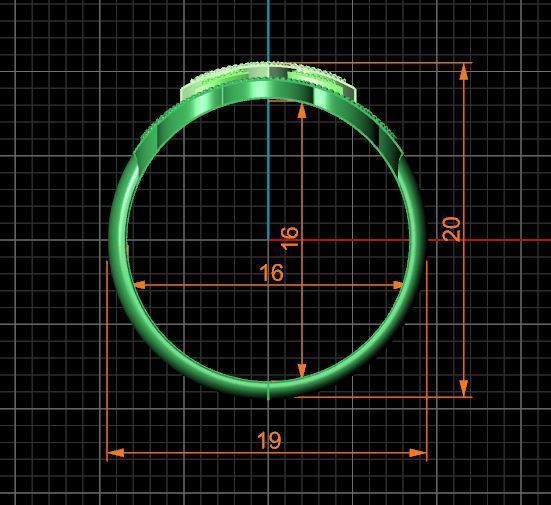 Islamic Motif Ring 3D print model_22