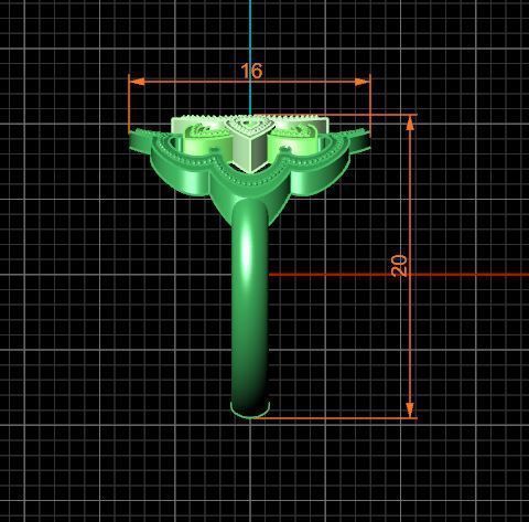 Islamic Motif Ring 3D print model_21