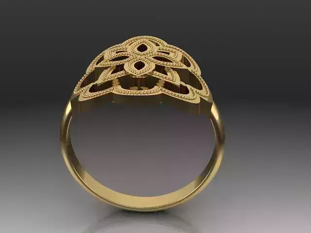 Islamic Motif Ring 3D print model
