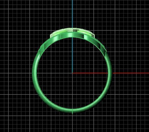 Islamic Motif Ring 3D print model_17