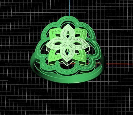 Islamic Motif Ring 3D print model_10