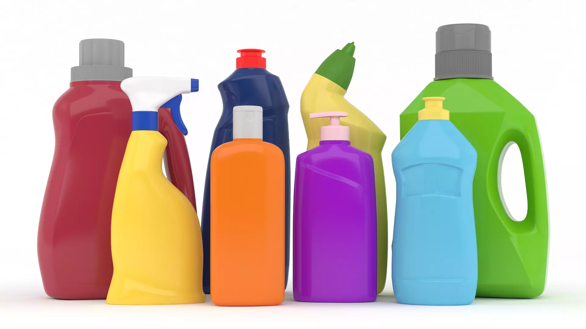 Plastic Bottles 3D model