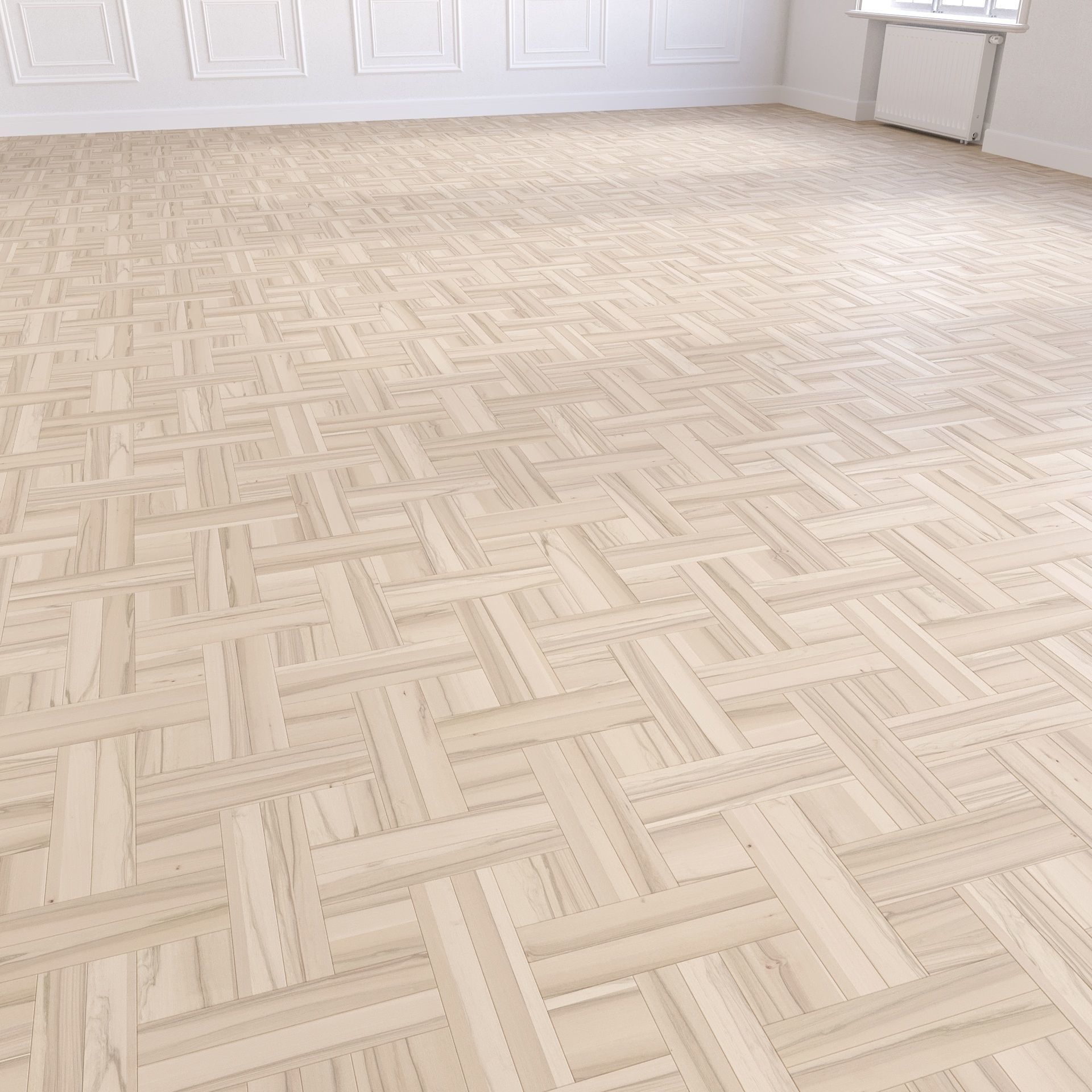Parquet - Laminate - Wooden floor 4 in 1 Low-poly 3D model_11