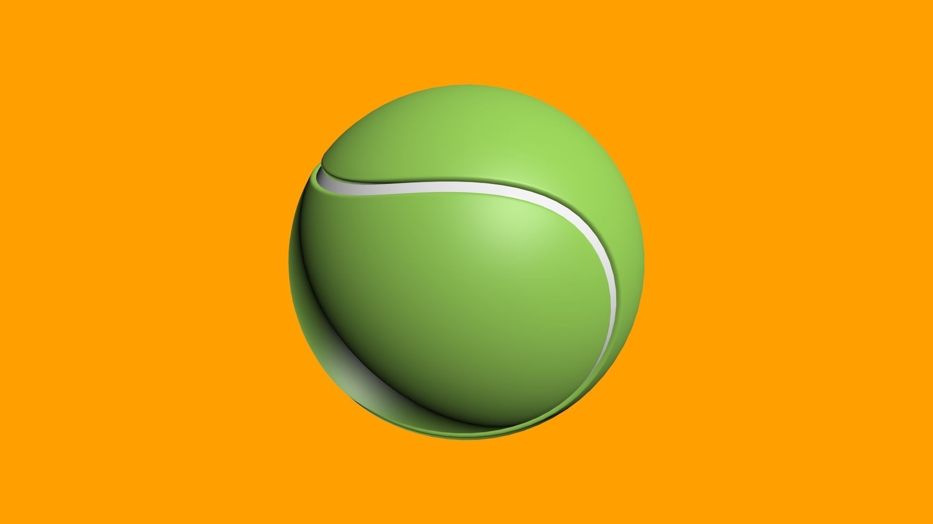 tennis ball 3D model_3
