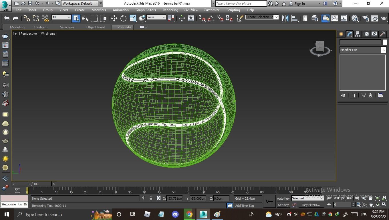 tennis ball 3D model_1