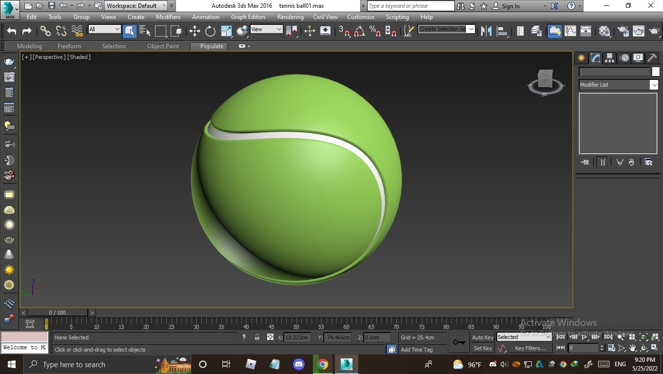 tennis ball 3D model_2
