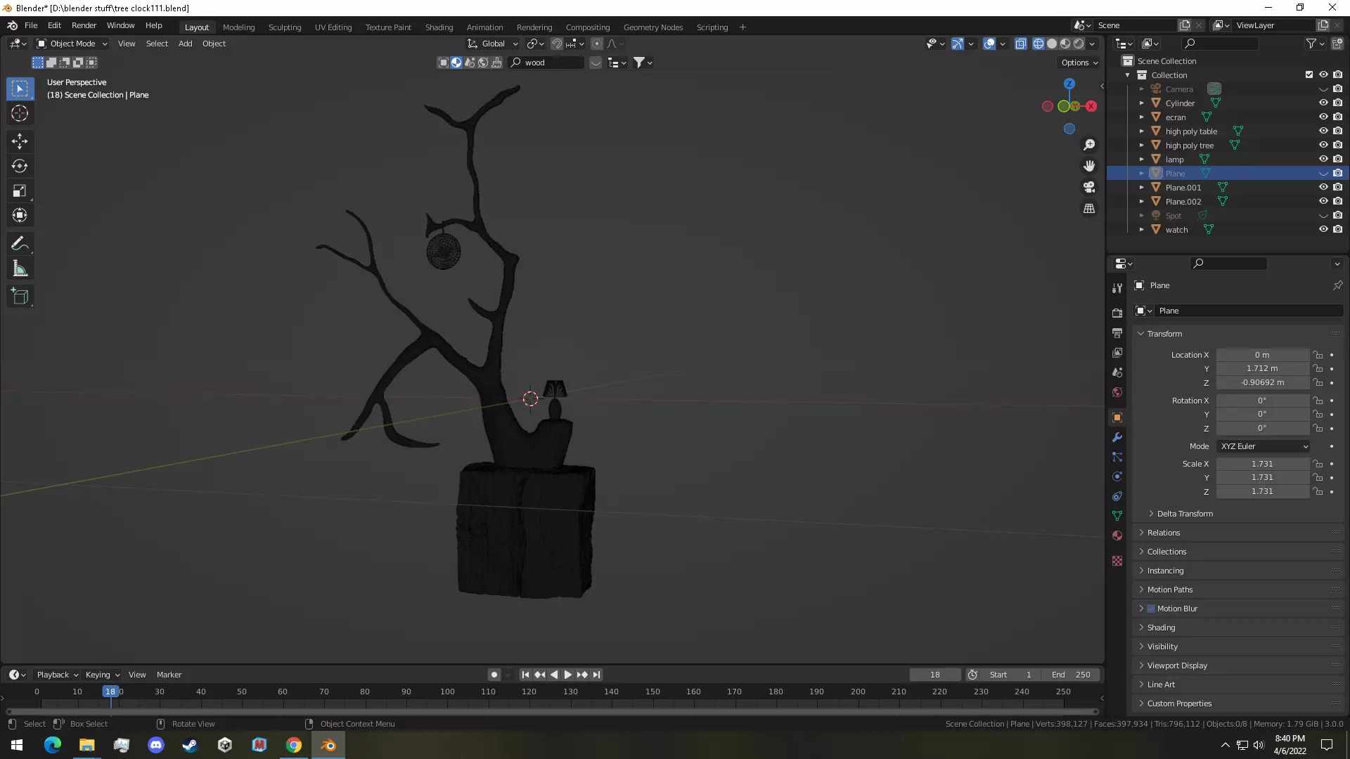 interior scene  3D model_0