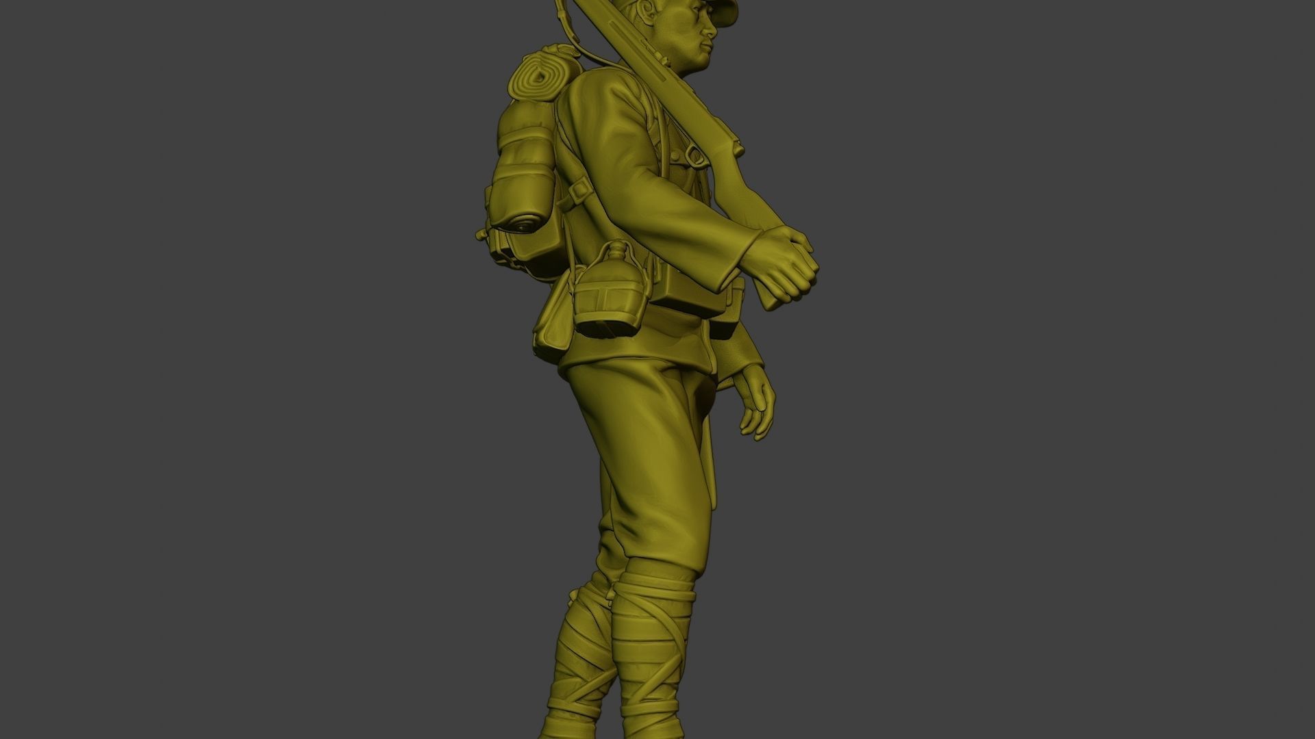Japanese soldier ww2 Walk3 J1 3D print model_29