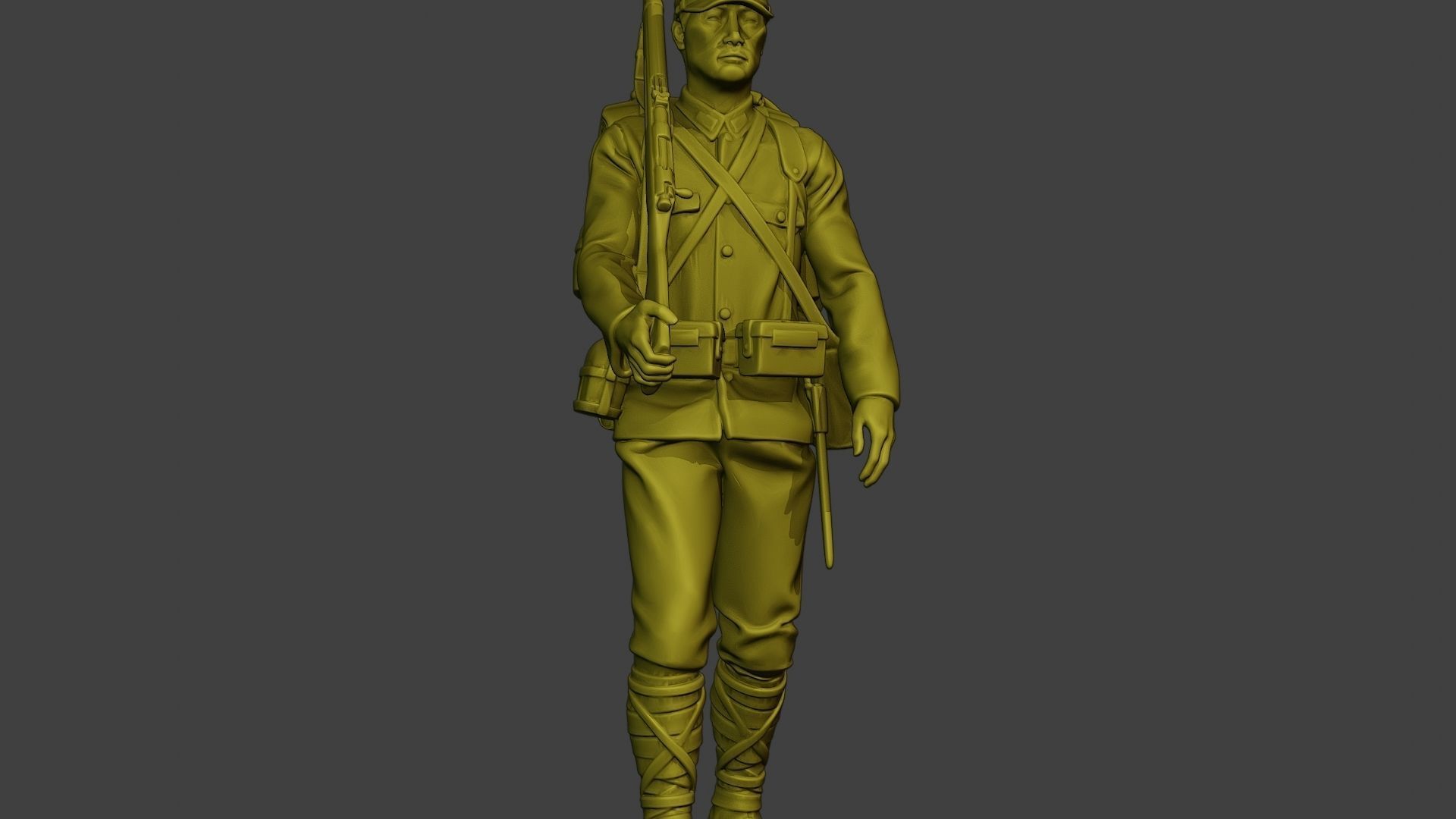 Japanese soldier ww2 Walk3 J1 3D print model_28