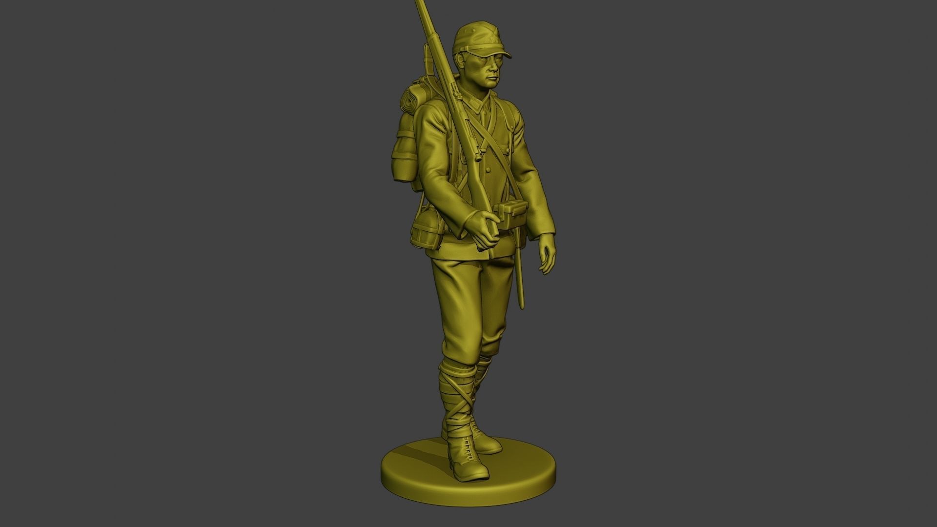 Japanese soldier ww2 Walk3 J1 3D print model_10