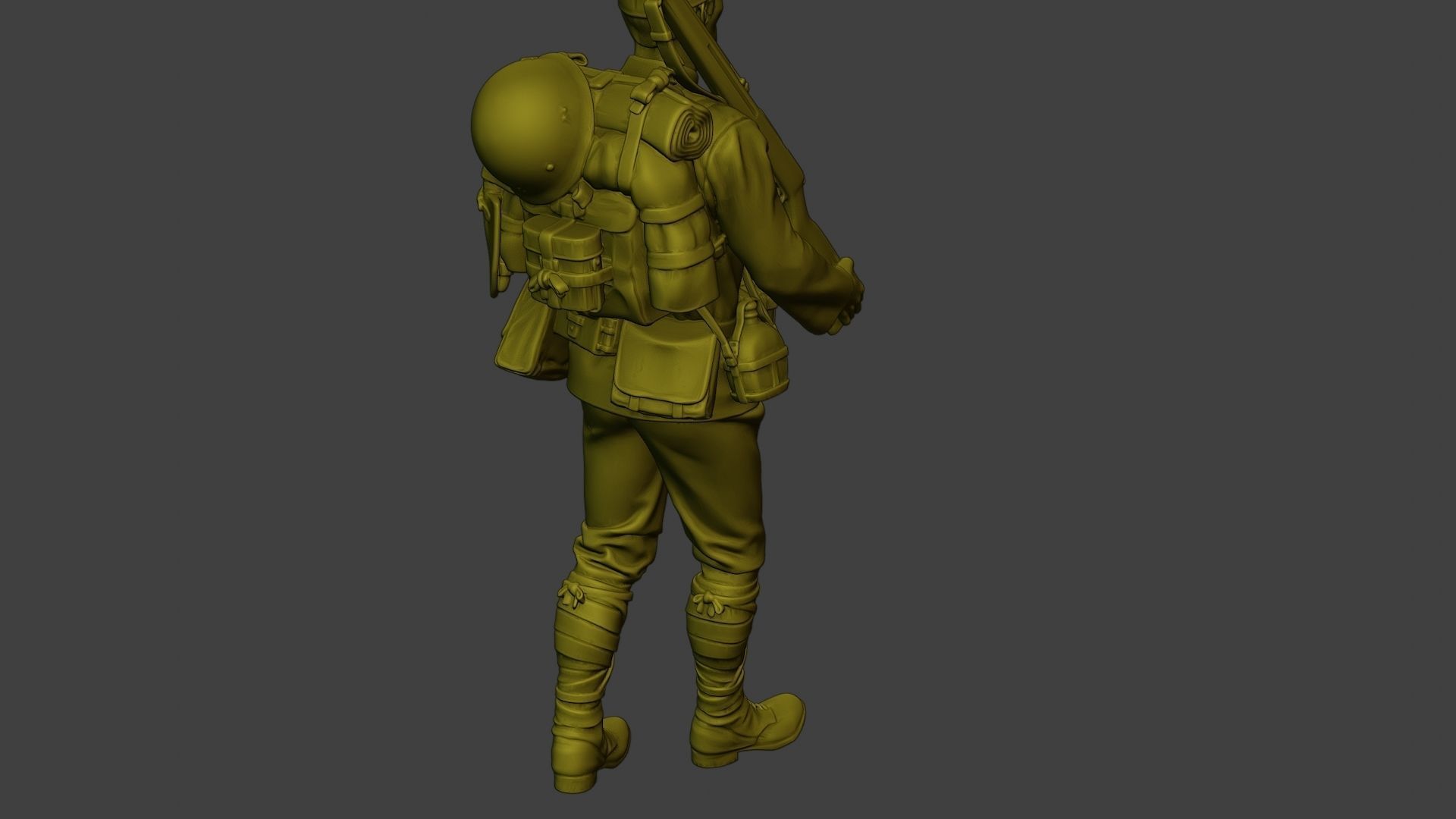 Japanese soldier ww2 Walk3 J1 3D print model_24