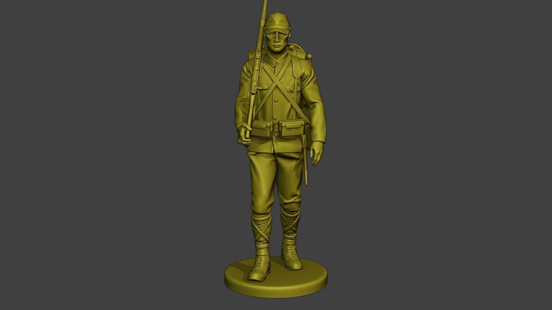 Japanese soldier ww2 Walk3 J1 3D print model_11