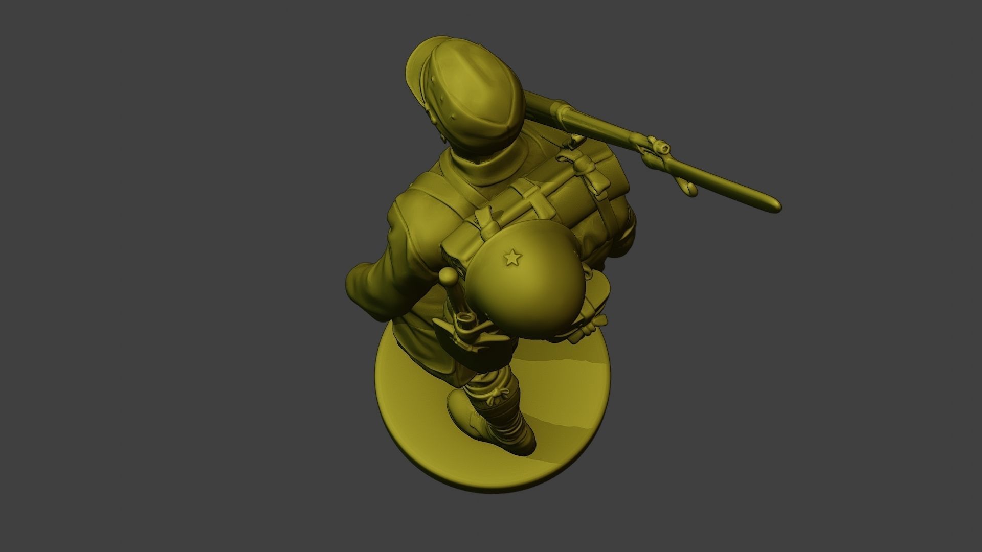 Japanese soldier ww2 Walk3 J1 3D print model_16